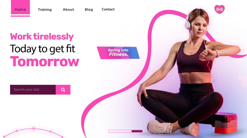 fitness and gym web designing